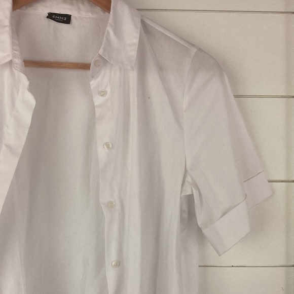 Emme Marella 100% cotton long line button down size 6 - Picture 3 of 5